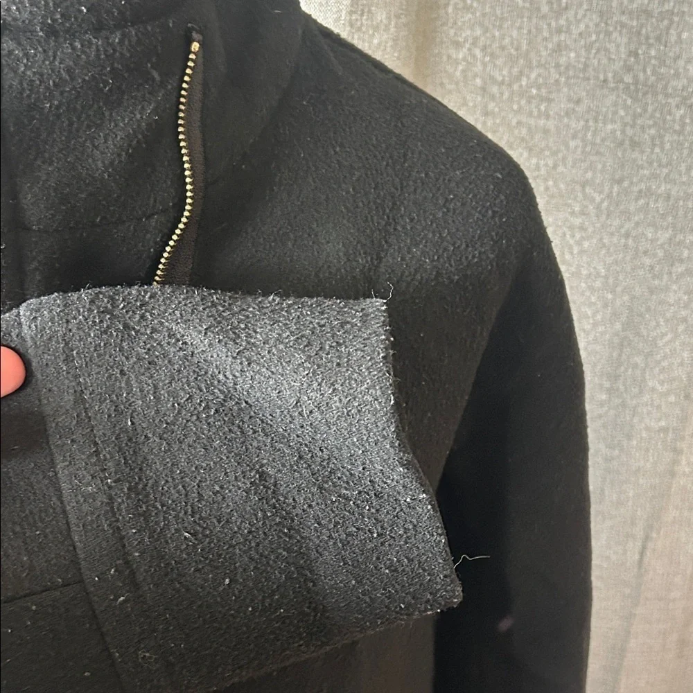 J. Crew Classic Black Trench Coat for Men